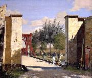 Christen Kobke The North Gate of the Citadel oil painting artist